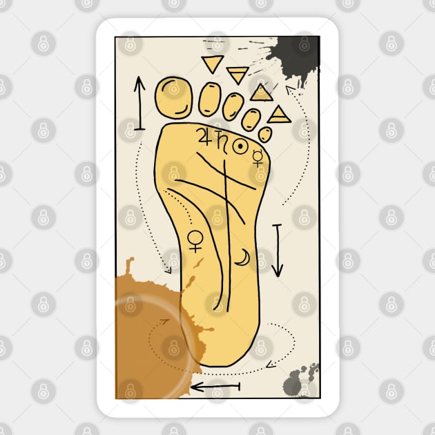 Foot Reading - Oddball Aussie Podcast Sticker by OzOddball